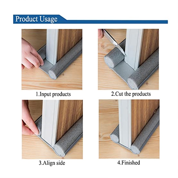 Buy Flexible Door Gap Bottom Seal Soundproof Windproof Door Bottom